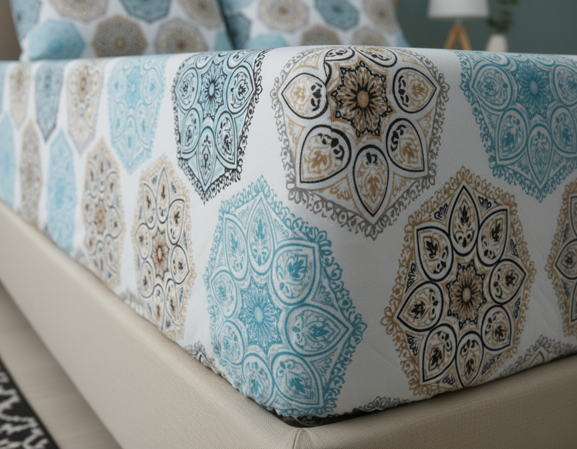 Fitted Bed Sheet - Turkish Rings