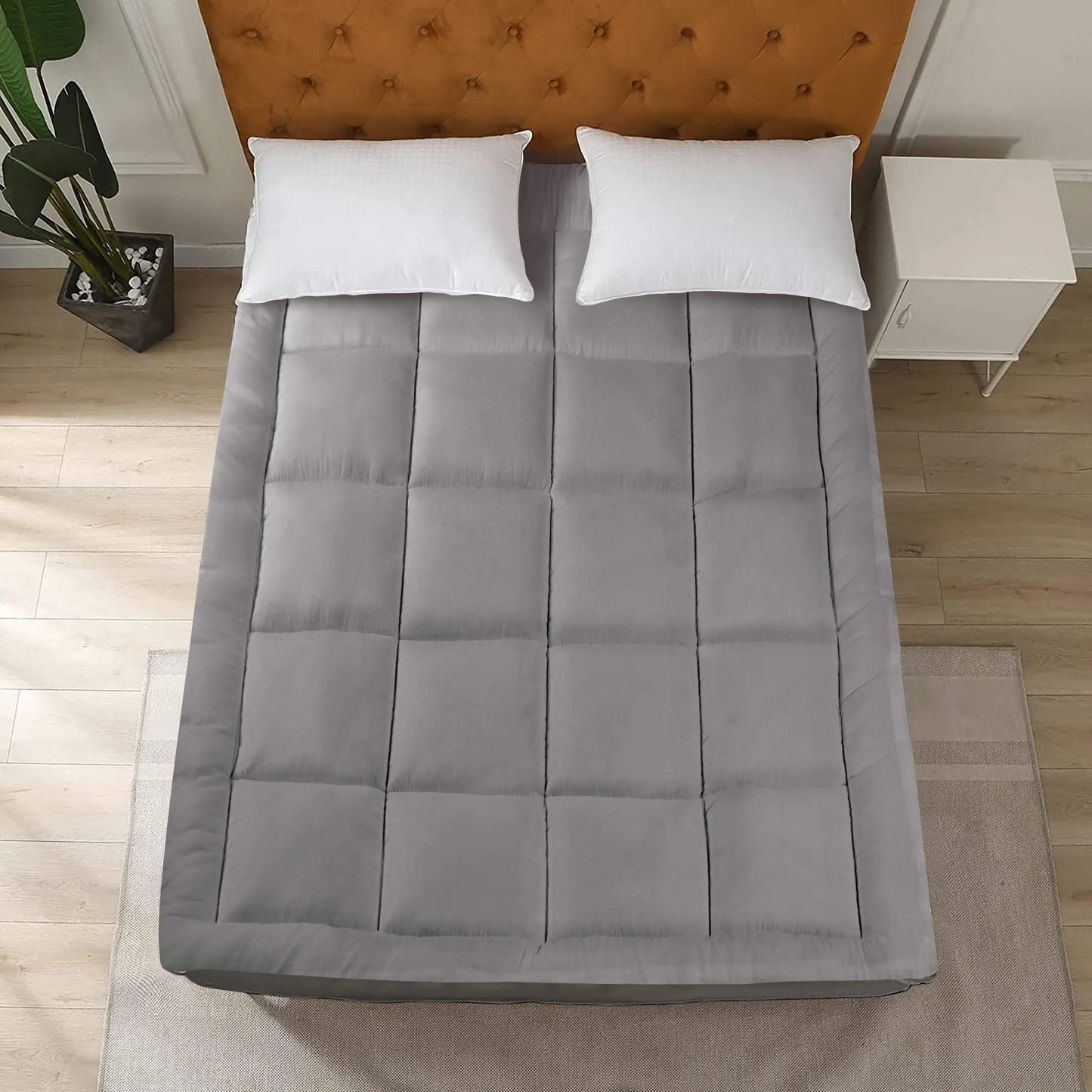 700 GSM Mattress Topper - Grey