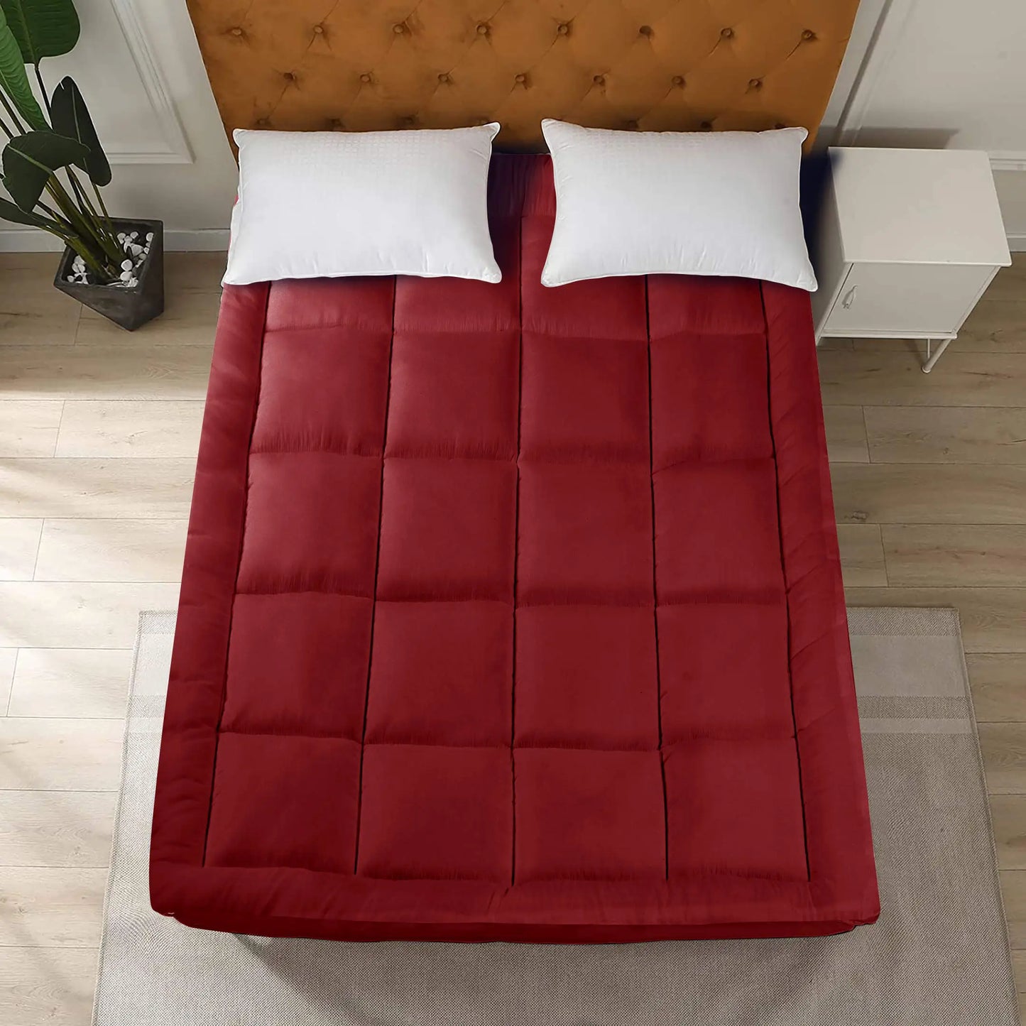 700 GSM Mattress Topper - Red