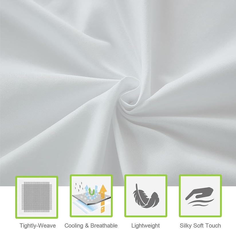 Double Bed Sheet Dyed- White