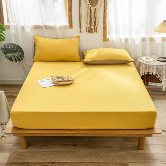 Fitted Bed Sheet - Mustard