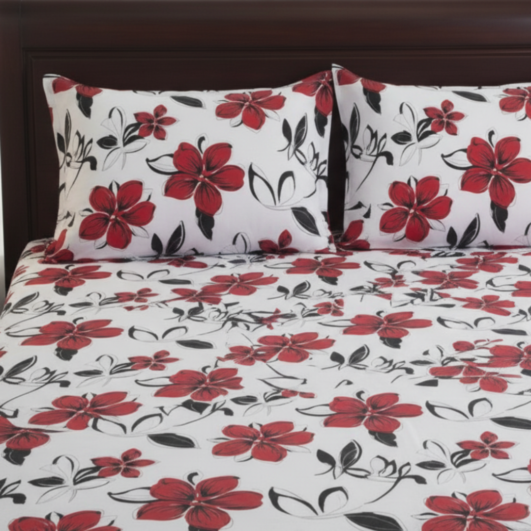 3 PC Double Bed Sheet - Corbett Floral