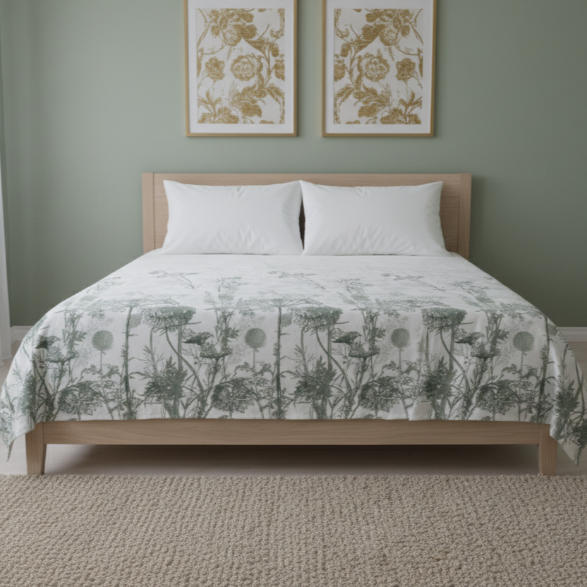 3 PC Double Bed Sheet - Sweet Meadow