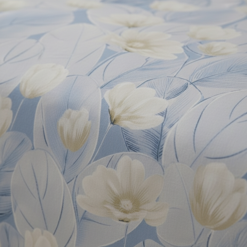 3 PC Double Bed Sheet - Tulips