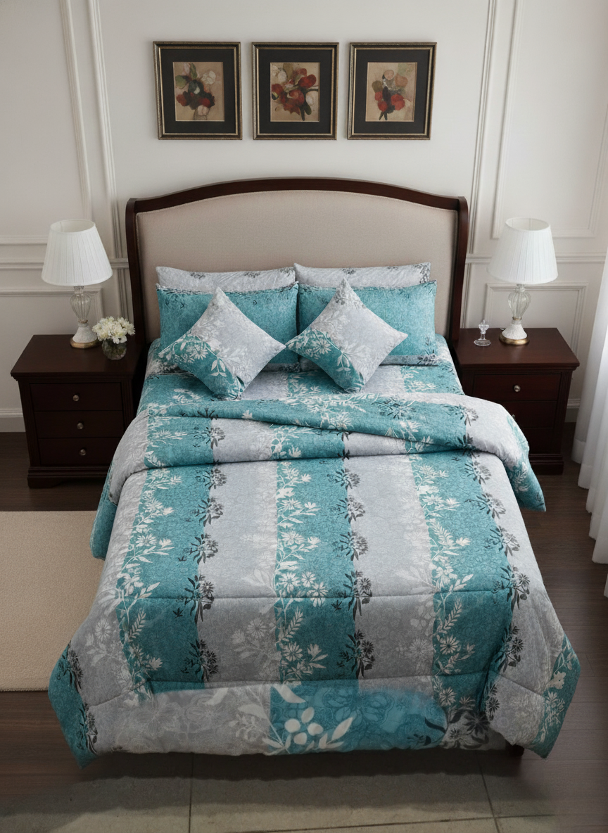 8 PCs Winter Razai Set- Desert