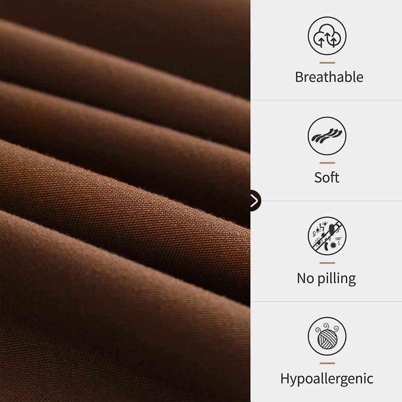 Double Bed Sheet Dyed-Brown