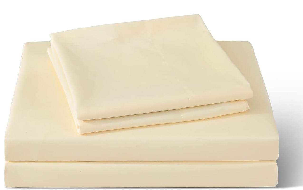Double Bed Sheet Dyed-Beige