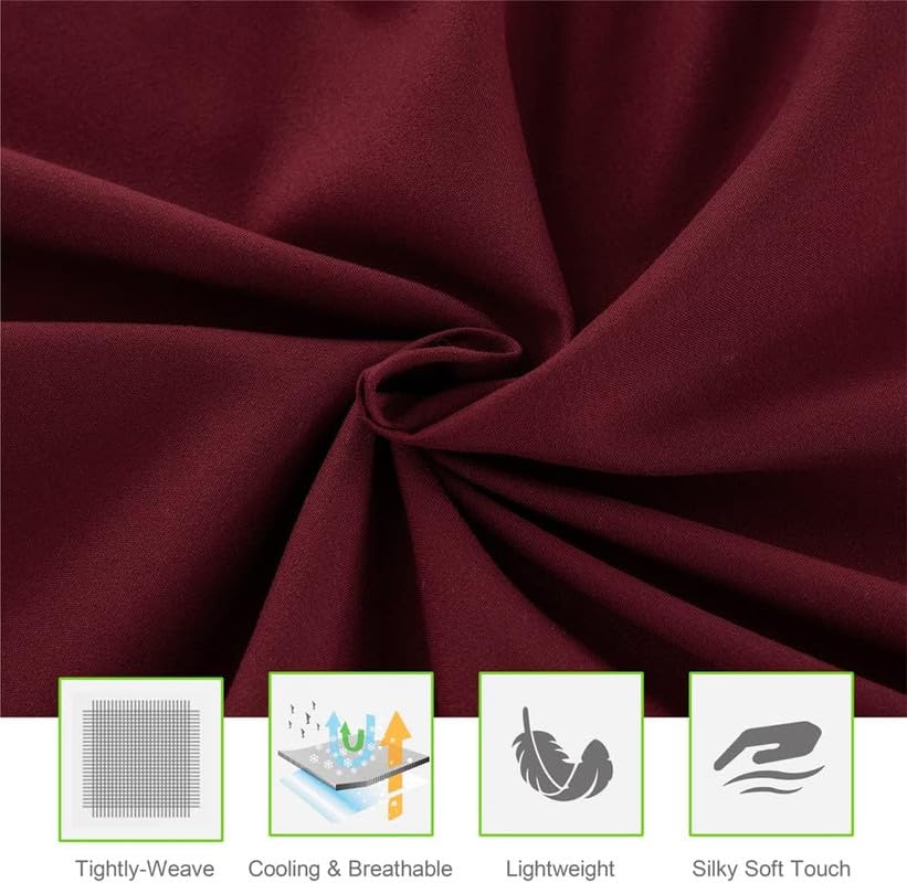Double Bed Sheet Dyed-Maroon