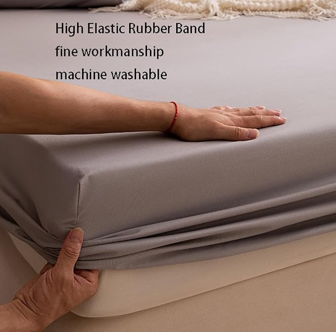 Fitted Bed Sheet - Beige