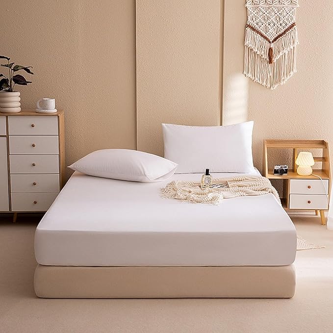 Fitted Bed Sheet - White