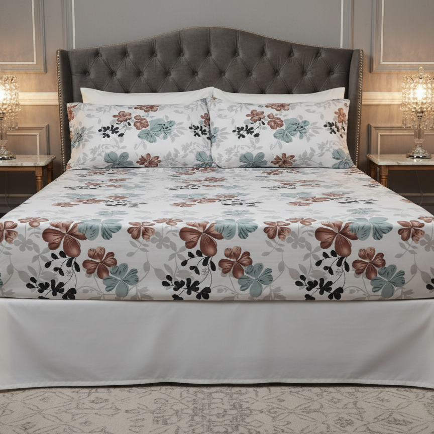 Fitted Bed Sheet - Wild Bloom