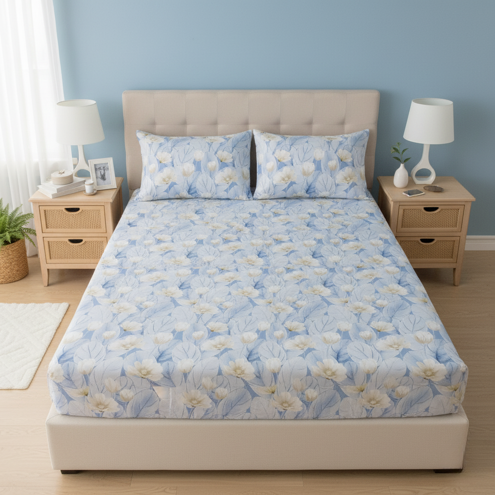 Fitted Bed Sheet - Tulips