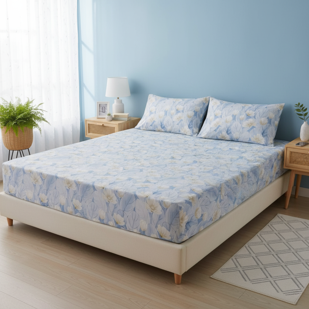 Fitted Bed Sheet - Tulips