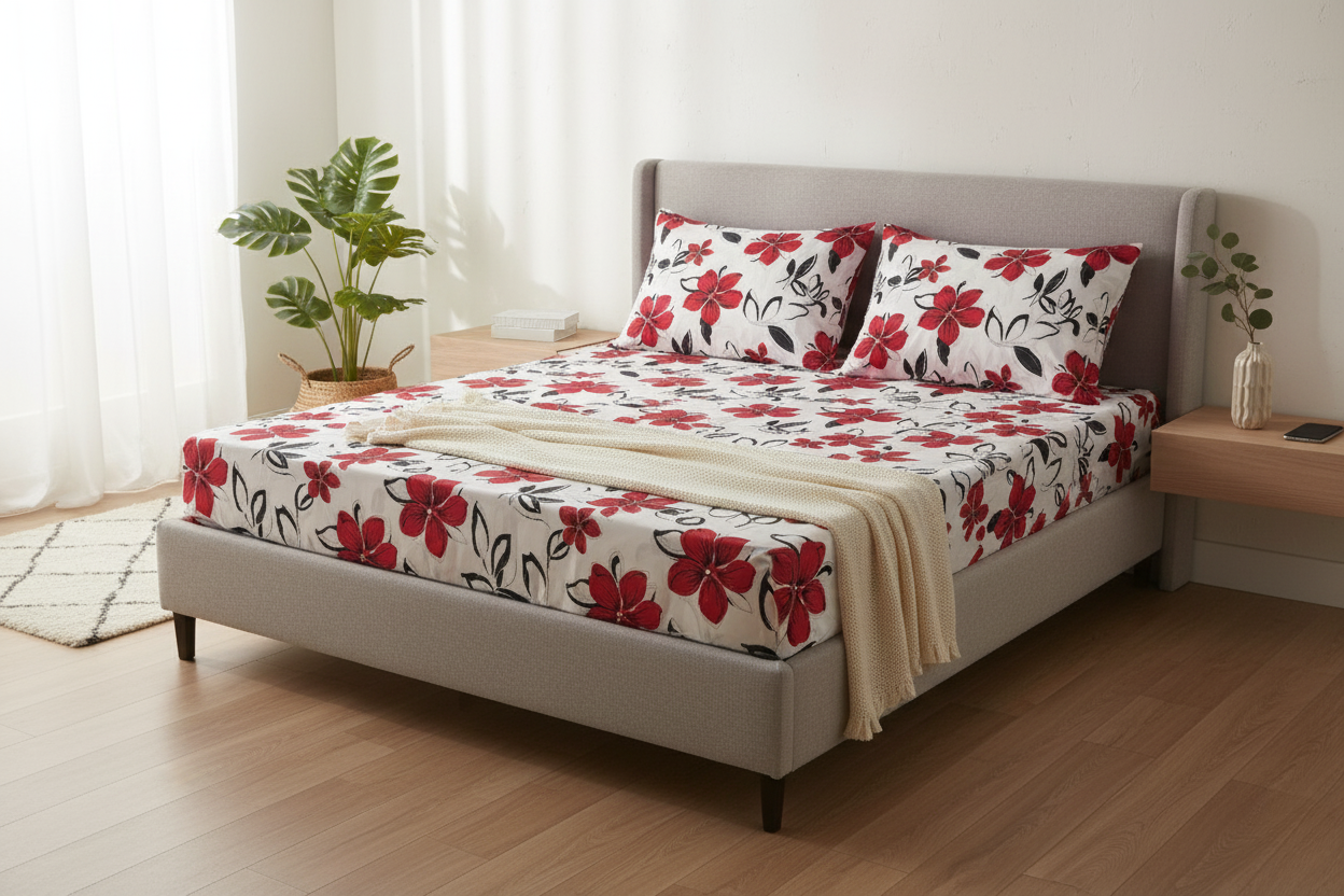 Fitted Bed Sheet - Corbett Floral