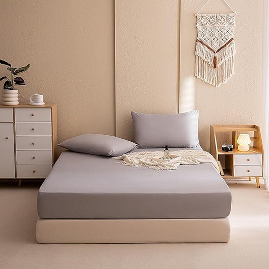 Fitted Bed Sheet - Grey