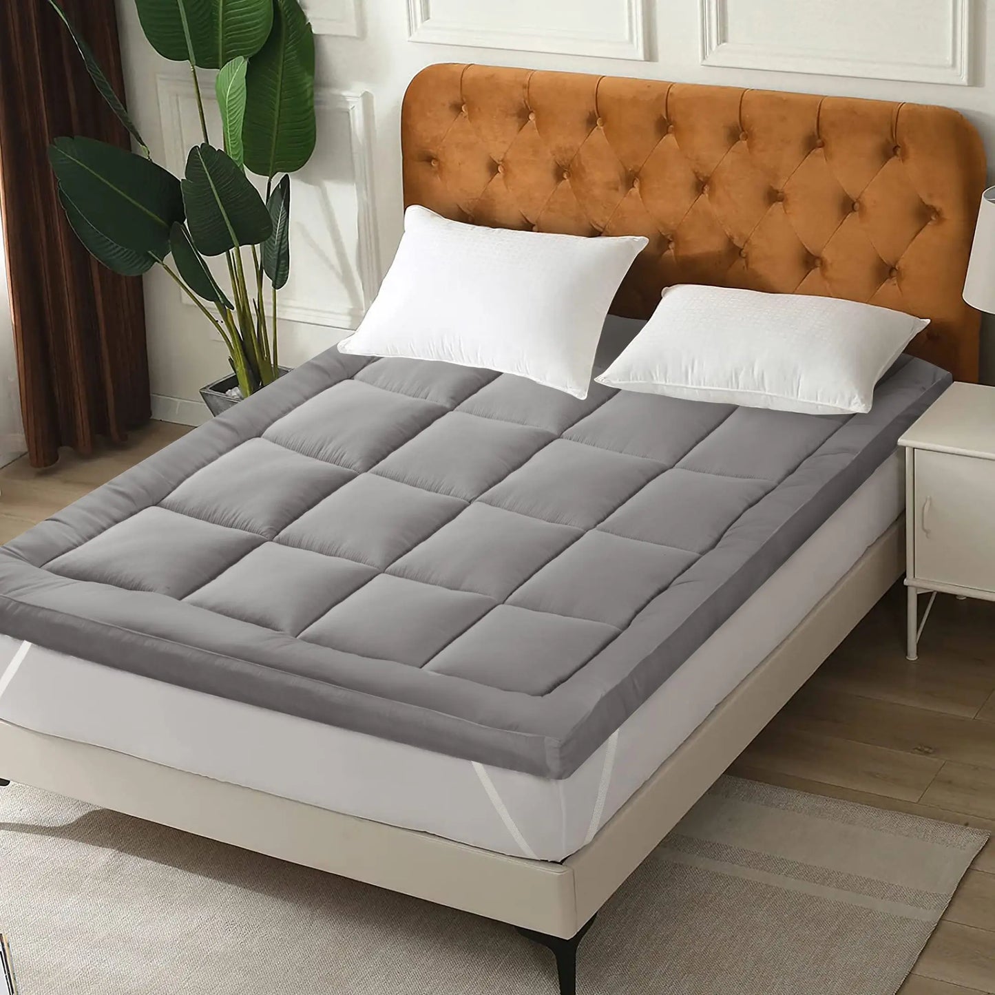 700 GSM Mattress Topper - Grey