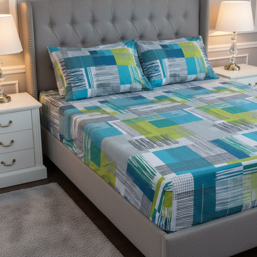 Fitted Bed Sheet - Puzzle